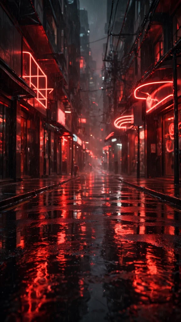 17 wallpaper backgrounds red Designs You'll Love 10 red neon city street in rain wallpaper backgrounds red night city