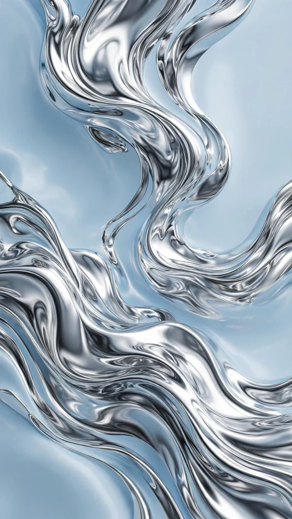 17 wallpaper iphone y2k Aesthetic Wallpapers 5 Liquid chrome waves wallpaper iphone y2k on baby blue