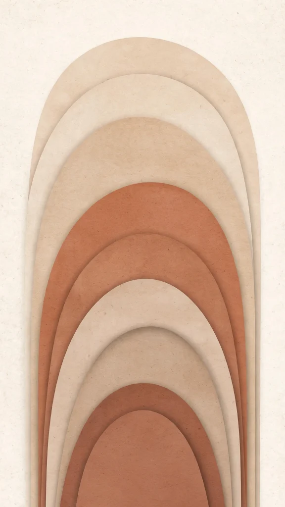 17 Wallpaper Aesthetic Home Screen Ideas for 2026 11 Beige abstract arch shapes wallpaper aesthetic home screen on ivory