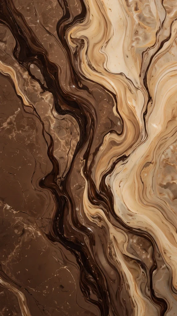17 Cozy Wallpaper iPhone Brown Designs You'll Love 11 Mocha marble with espresso veins wallpaper iphone brown