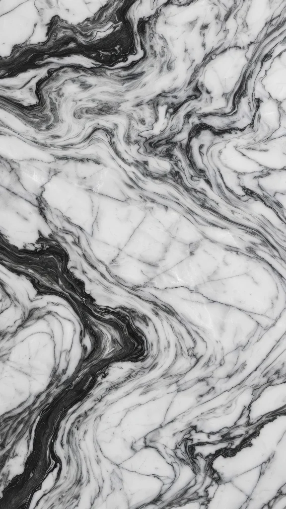 Black and White Wallpaper: 17 Stunning Designs 10 black and white marble texture