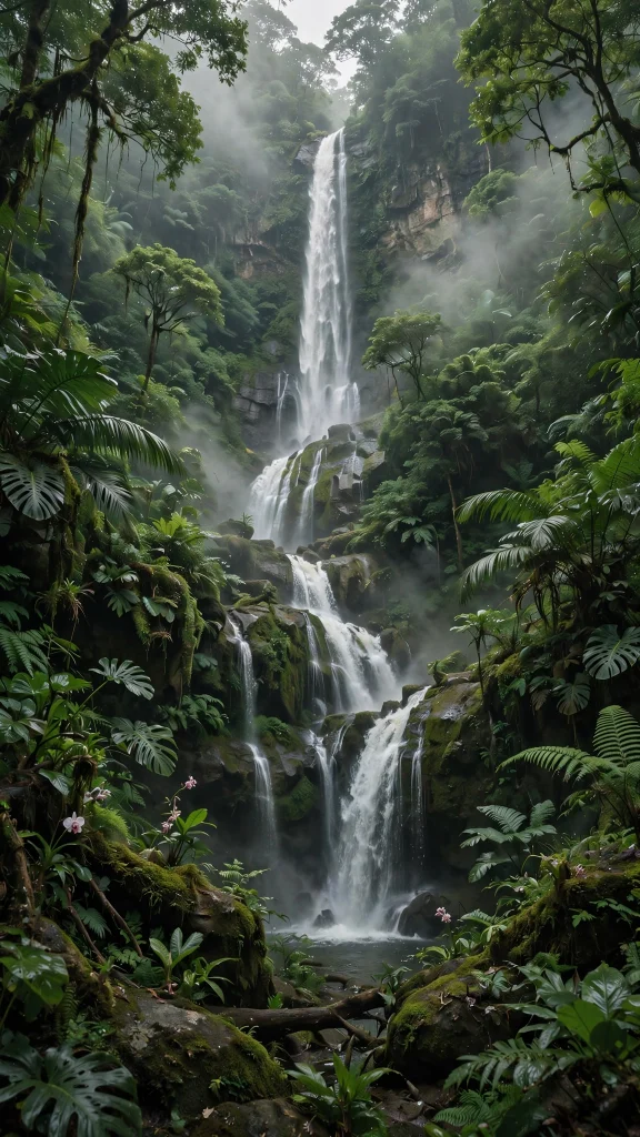 17 Wallpaper Backgrounds Laptop 1080p HD for Your Screen 3 Waterfall in lush green jungle