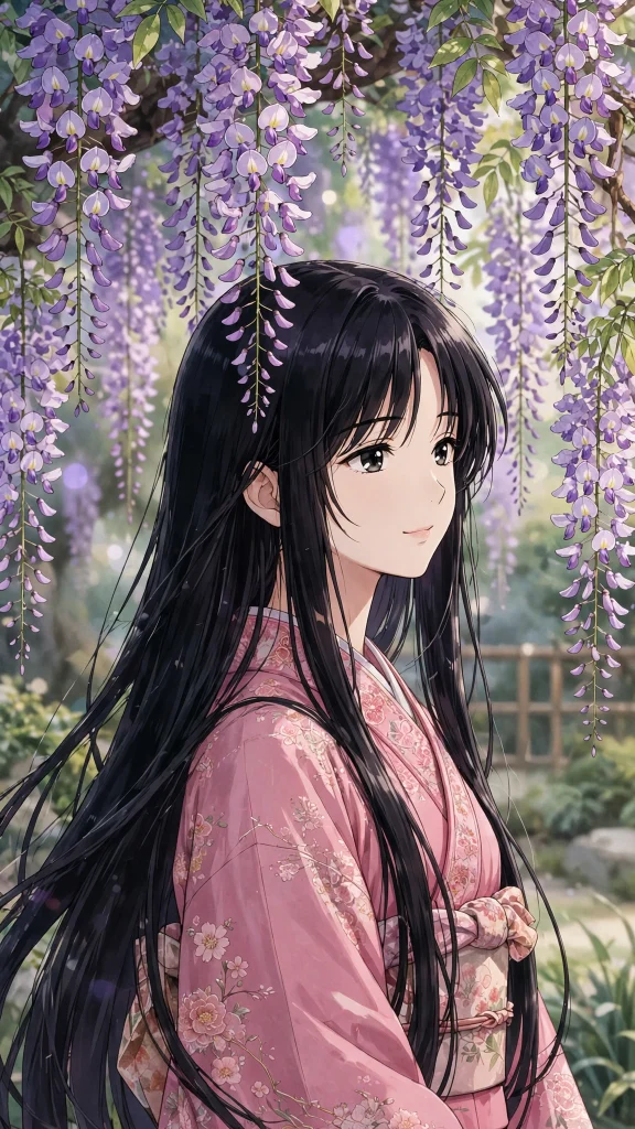 Demon Slayer Wallpaper: 17 Epic Anime Designs 11 anime girl pink kimono wisteria demon slayer wallpaper
