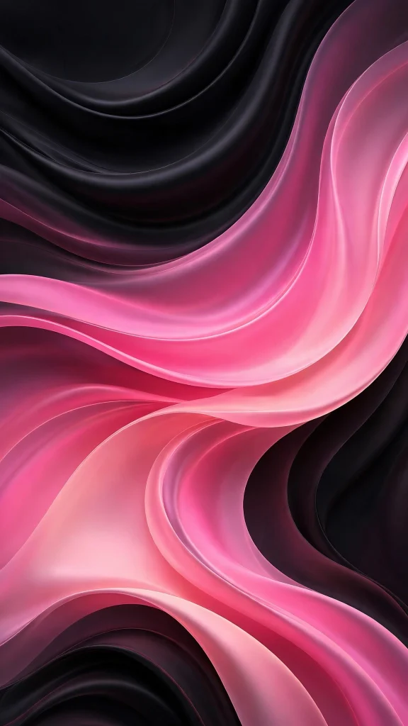 17 Stunning wallpaper pink and black Ideas for Your Phone 3 Pink and black gradient waves wallpaper