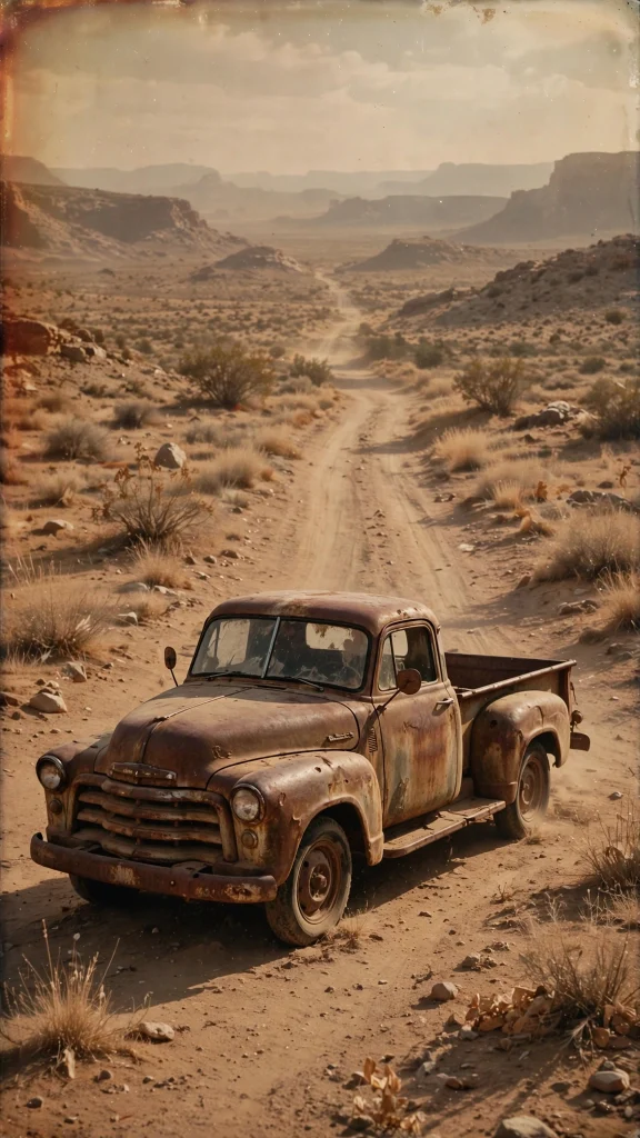 17 wallpaper iphone vintage designs you'll love 3 rusted vintage car on a dusty road wallpaper iphone vintage