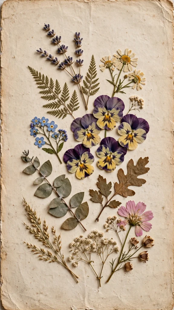 17 Beautiful Wallpapers Flowers for Your Phone 15 Vintage pressed flower herbarium wallpapers flowers art arrangement