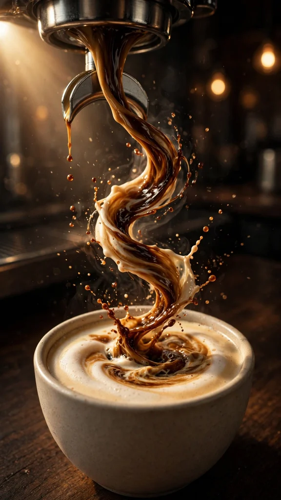 17 Cozy Wallpaper iPhone Brown Designs You'll Love 4 Espresso pour swirl wallpaper iphone brown