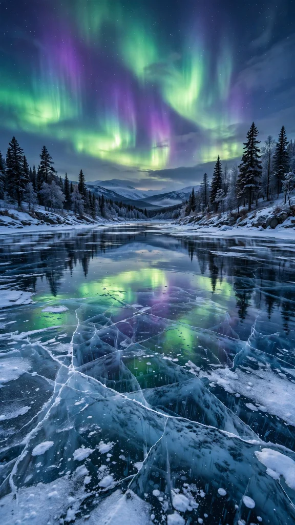 17 Best Wallpaper Backgrounds 4K for Your Screen 7 Aurora borealis reflecting over an icy lake