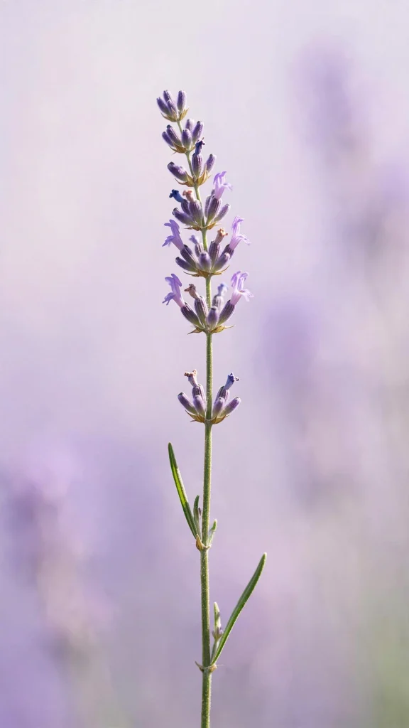17 Beautiful Wallpaper Backgrounds Flowers for Your Phone 13 purple lavender stem minimalist flower wallpaper background