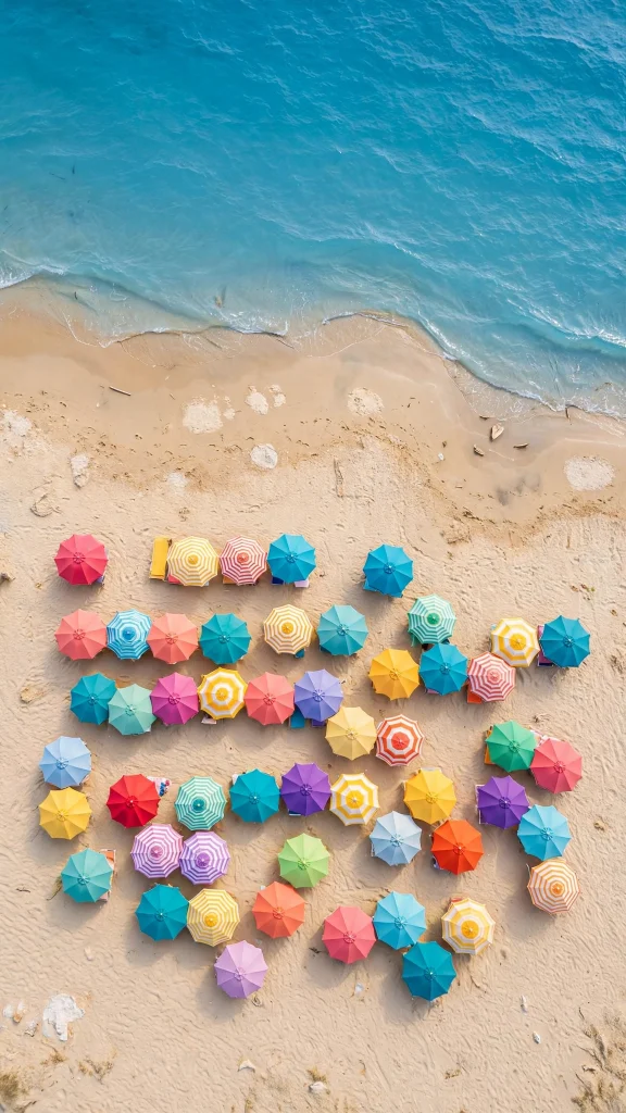 17 Best Wallpapers Summer to Try Right Now 10 beach umbrellas aerial summer wallpaper