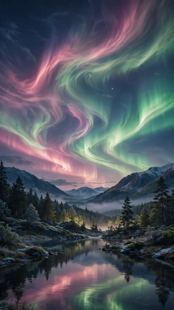 17 Fresh wallpaper pink and green for Your Phone 10 pink and green aurora borealis