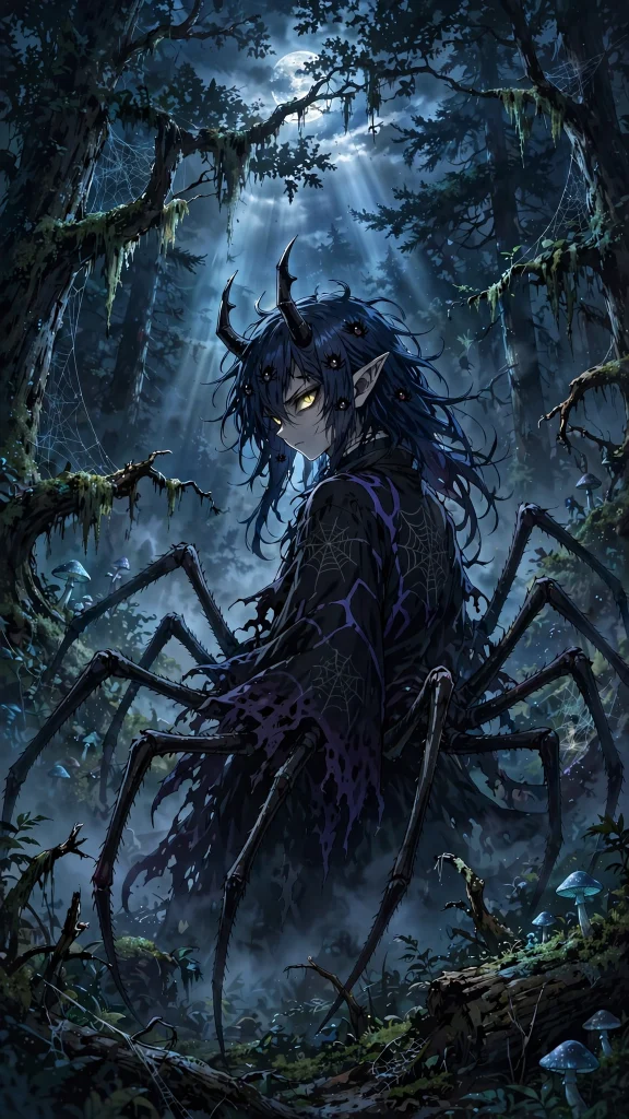 Demon Slayer Wallpaper: 17 Epic Anime Designs 8 anime spider demon moonlit forest demon slayer wallpaper