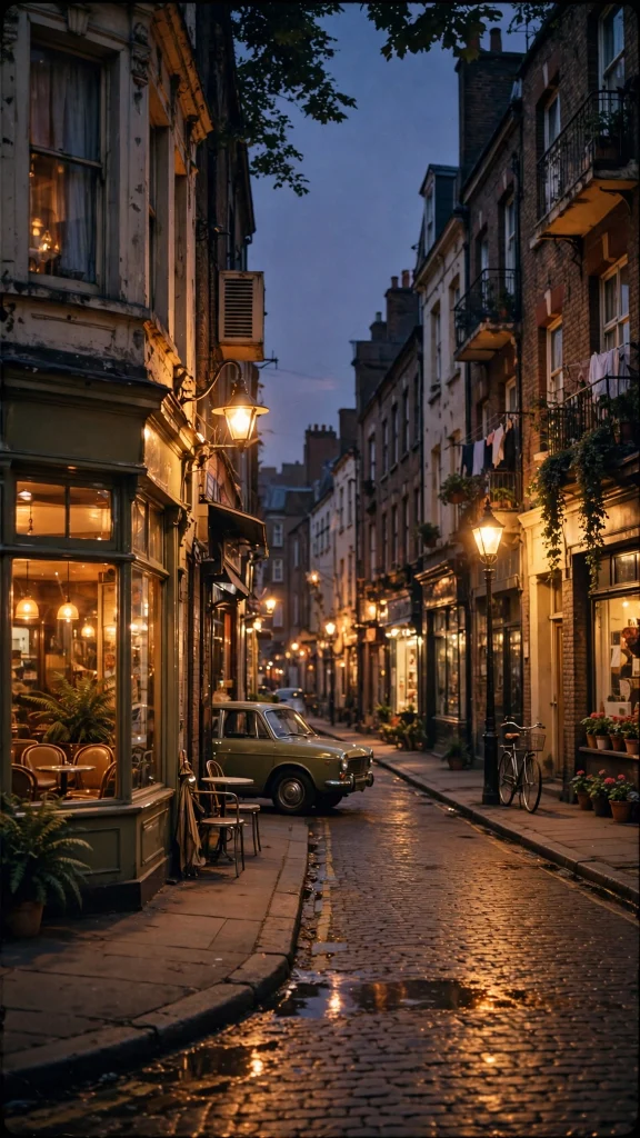 17 Wallpaper Aesthetic iPhone Homescreen Ideas 16 vintage film street scene at dusk wallpaper