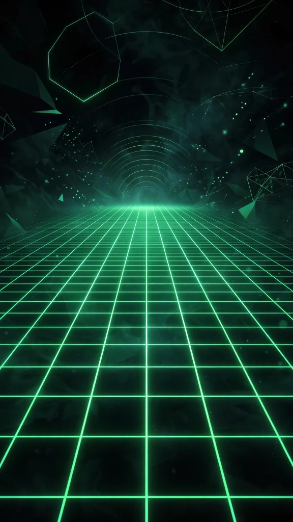 17 Fresh wallpaper iphone green Ideas You'll Love 12 Green neon grid lines on a dark background