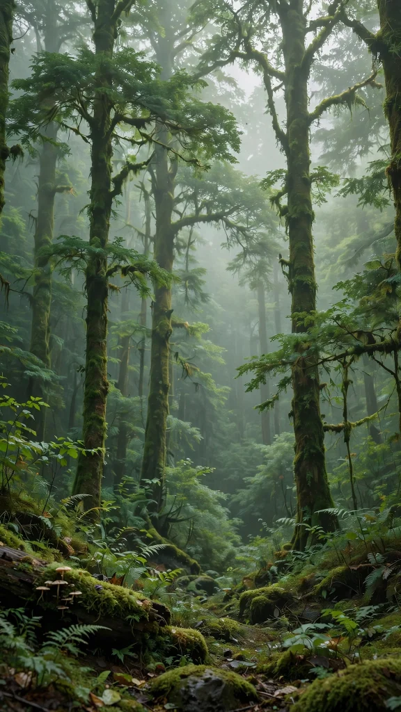17 Best Wallpaper Backgrounds for Laptop Screens 8 Green forest in soft mist wallpaper backgrounds for laptop with a peaceful mood