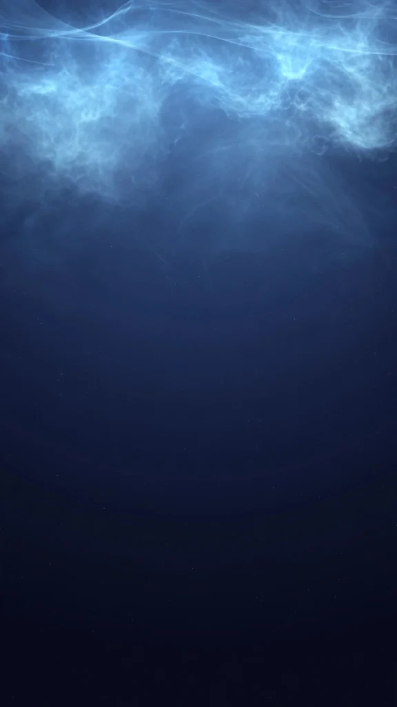 wallpaper aesthetic lock screen with soft blue nebula and faint stars