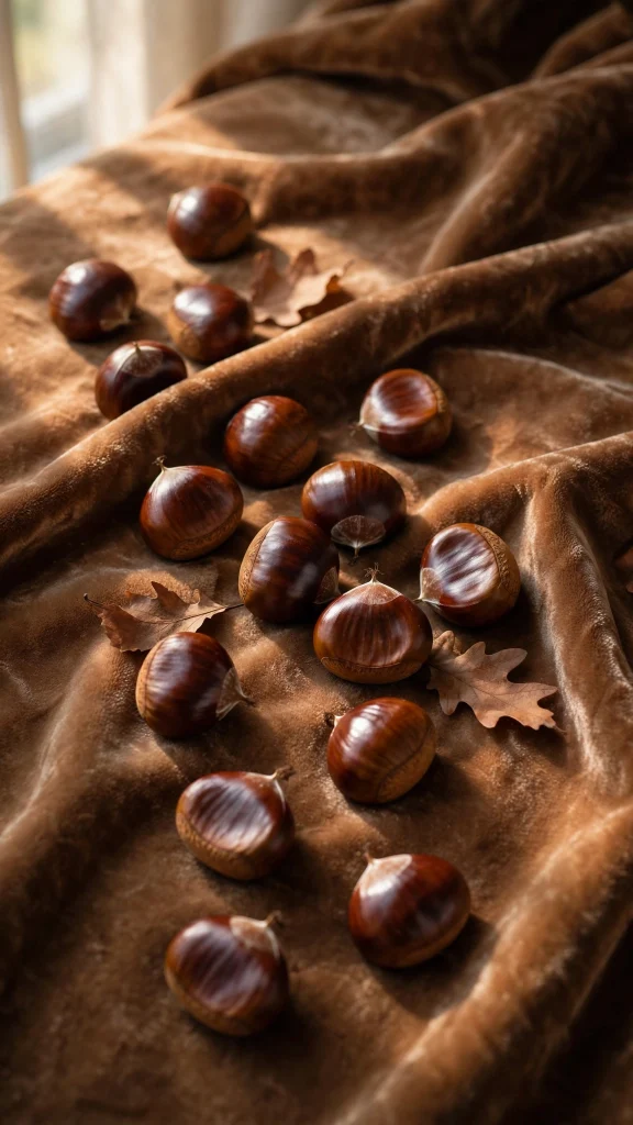 17 Cozy Wallpaper iPhone Brown Designs You'll Love 8 Shiny chestnuts on brown velvet wallpaper iphone brown