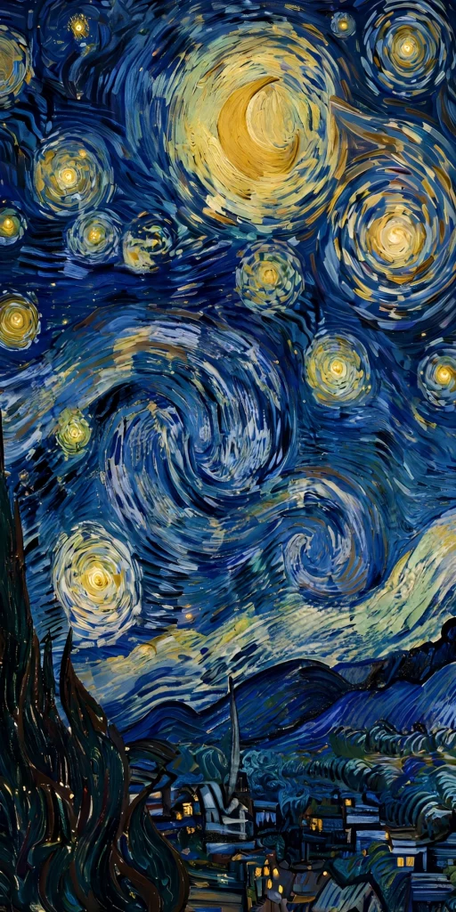 17 Best Wallpaper Aesthetic Desktop Ideas to Try 9 starry night sky van gogh style aesthetic