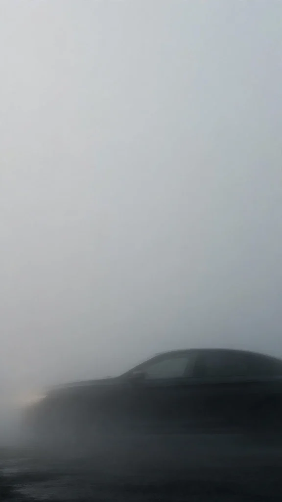 Wallpaper iPhone Car: 17 Stunning Auto Designs 13 Black car in fog with a moody minimal look