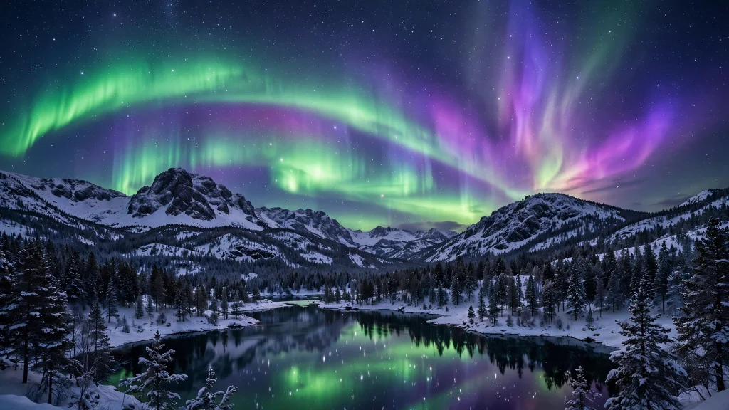 17 wallpaper aesthetic for laptop ideas to try 11 aurora night sky laptop wallpaper