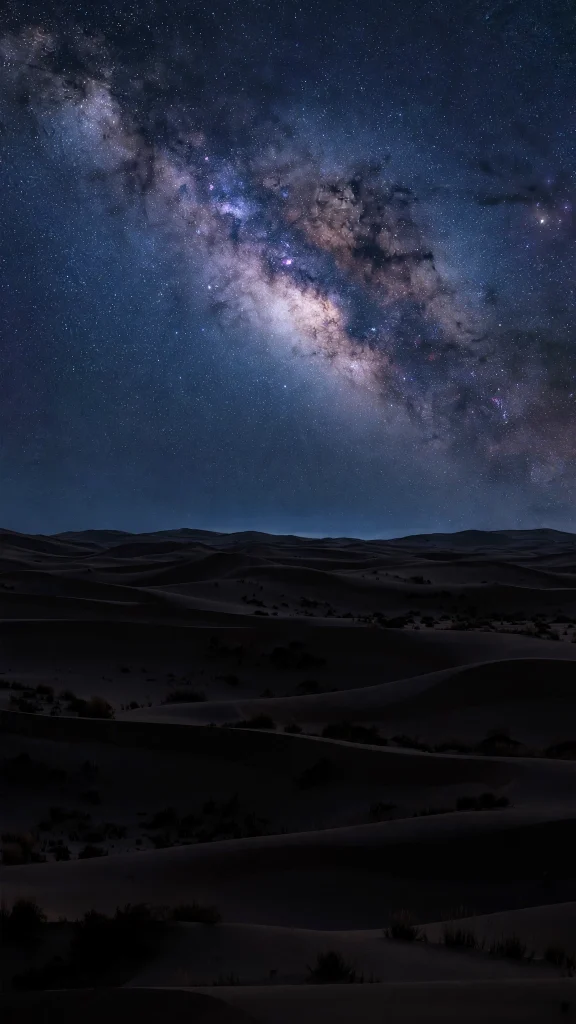 17 Best wallpaper aesthetic laptop hd 1080p Wallpapers 9 Milky Way over a calm desert landscape
