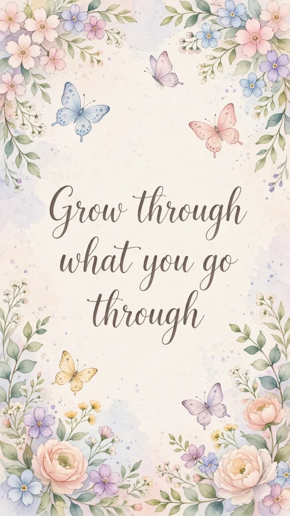 butterfly quote wallpaper backgrounds quotes grow through what you go through