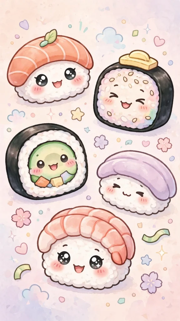Kawaii Wallpaper: 17 Cute Designs for Your Phone 11 happy strawberry shortcake slice kawaii wallpaper