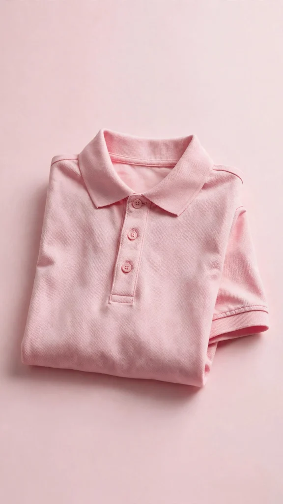 17 Best Wallpaper Pink Polos for a Cute Preppy Phone 12 Minimal product photo of a folded pink polo on a pastel pink background