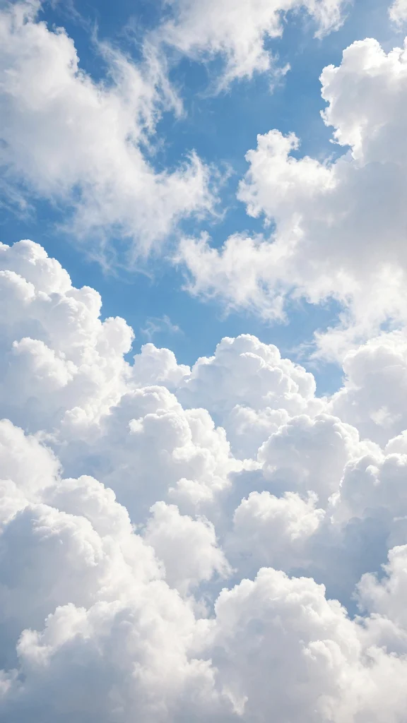 17 Wallpaper Aesthetic iPhone Homescreen Ideas 6 fluffy white clouds on blue sky wallpaper