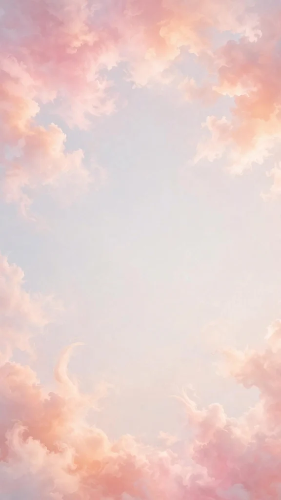 17 Beautiful wallpaper iphone quotes Backgrounds 11 Soft pink and peach clouds in a dreamy sky