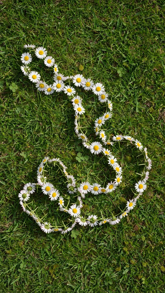 Flower Wallpaper: 17 Beautiful Floral Designs 11 daisy chain on grass flower wallpaper