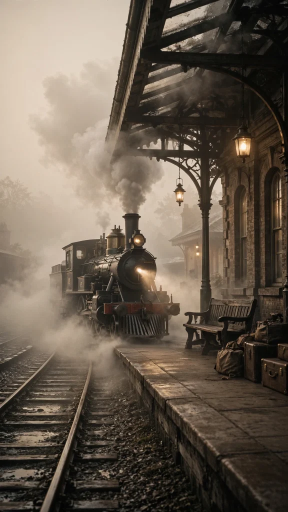Wallpaper Backgrounds Aesthetic Vintage: 17 Retro Picks 10 Vintage train station platform with steam locomotive wallpaper backgrounds aesthetic vintage