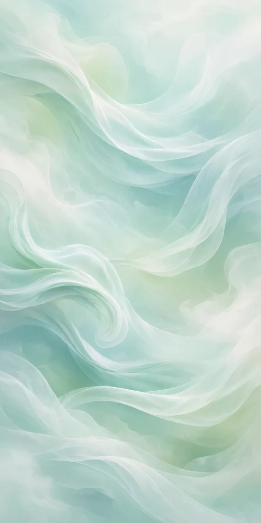 17 wallpaper backgrounds green for a fresh screen look 14 Mint green soft waves pastel style