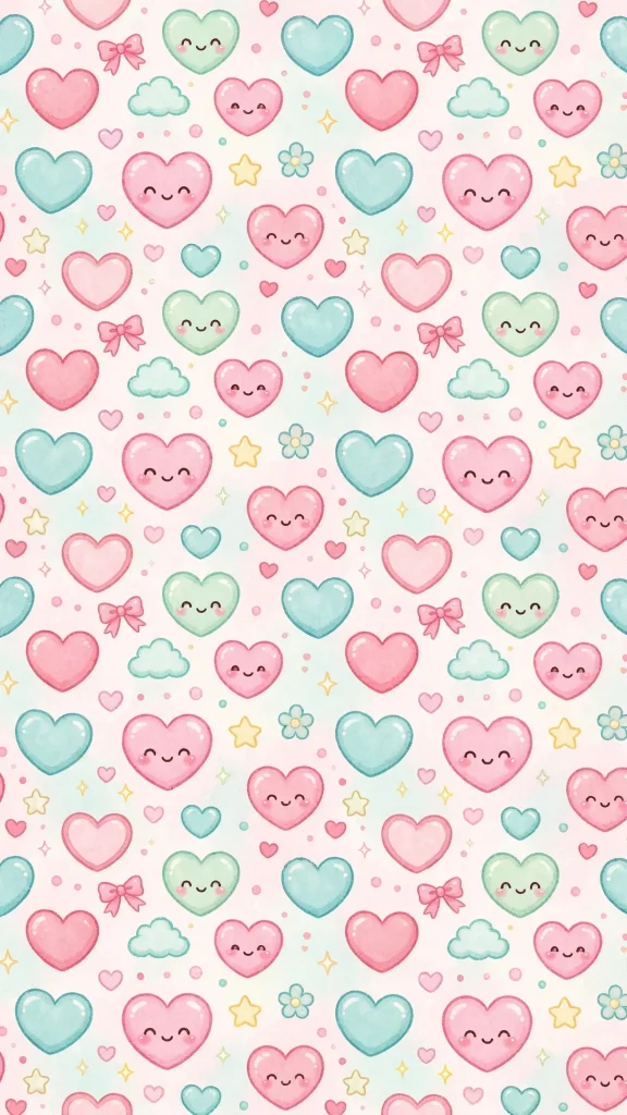 Kawaii Wallpaper: 17 Cute Designs for Your Phone 12 cute donut stack with sprinkles kawaii wallpaper
