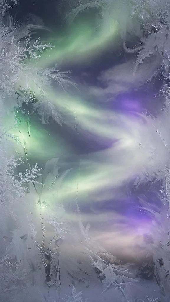 aurora light through frosted glass wallpaper iphone ios 26