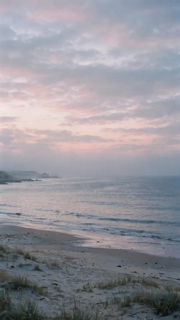 grainy beach dusk wallpaper iphone tumblr in muted pastel tones