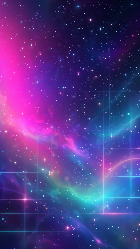 17 wallpaper iphone y2k Aesthetic Wallpapers 9 Neon gradient wallpaper iphone y2k with small stars