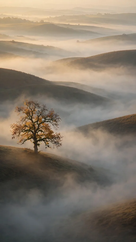 17 Cozy Wallpaper Backgrounds Fall for Autumn 4 Autumn fog rolling over misty hills