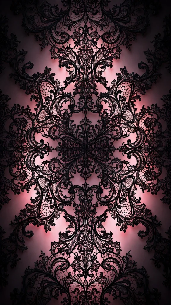 17 Stunning wallpaper pink dark for Your Phone 13 black lace pattern with soft pink underglow