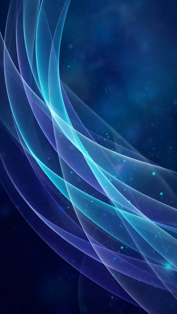 17 Free wallpapers for ios 26 to Download Now 13 Layered translucent arcs in cyan and indigo