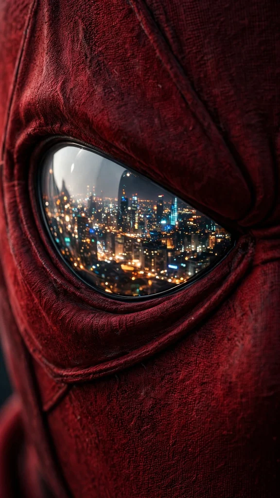 17 Cool Wallpaper Iphone Spiderman Ideas 8 Closeup of red masked hero's eye lenses reflecting city lights