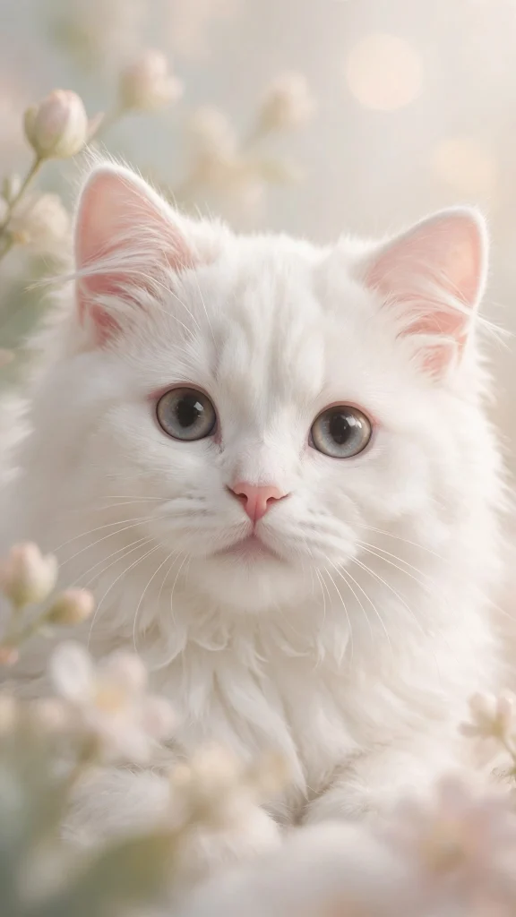 Walpaper Estetik iPhone: 17 Aesthetic Designs 11 cute white cat soft aesthetic walpaper estetik iphone