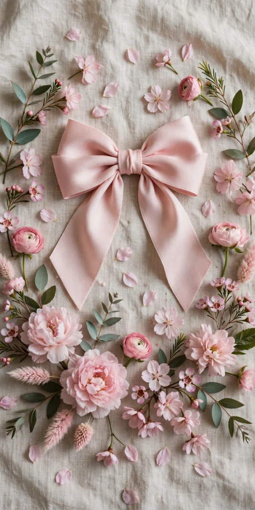 Bow Wallpaper: 17 Elegant Ribbon Designs 13 silver bow snowflakes winter sparkle bow wallpaper