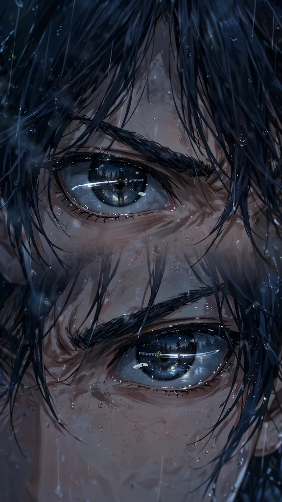 Demon Slayer Wallpaper: 17 Epic Anime Designs 16 anime determined eyes sword reflection demon slayer wallpaper