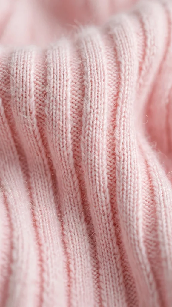 17 Best Wallpaper Pink Polos for a Cute Preppy Phone 16 Macro view of pastel pink knit fabric texture