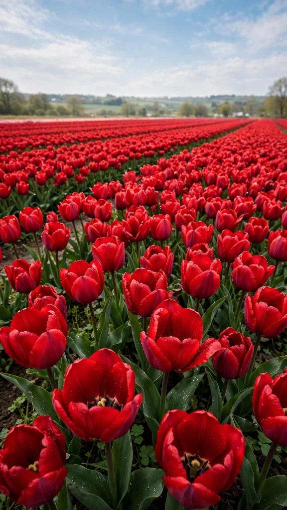 17 Bold wallpaper iphone red Ideas 4 Field of red tulips, wallpaper iphone red