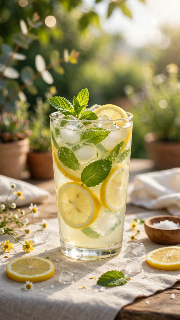 17 Wallpaper iPhone Summer Wallpapers for Sunny Phones 11 Refreshing lemonade glass with mint and ice