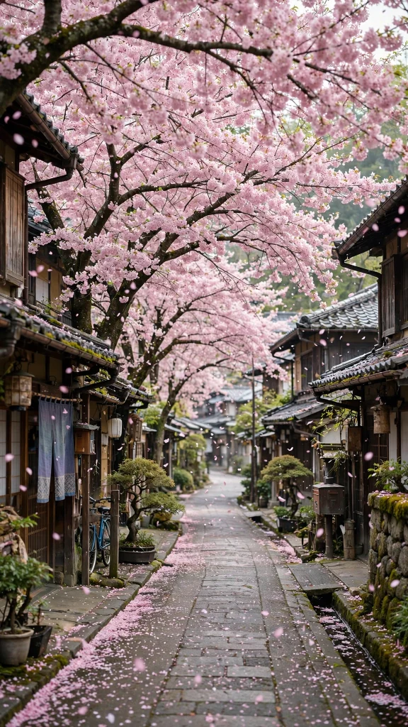 17 wallpaper aesthetic pink iphone Ideas 15 Japanese street lined with pink sakura trees wallpaper