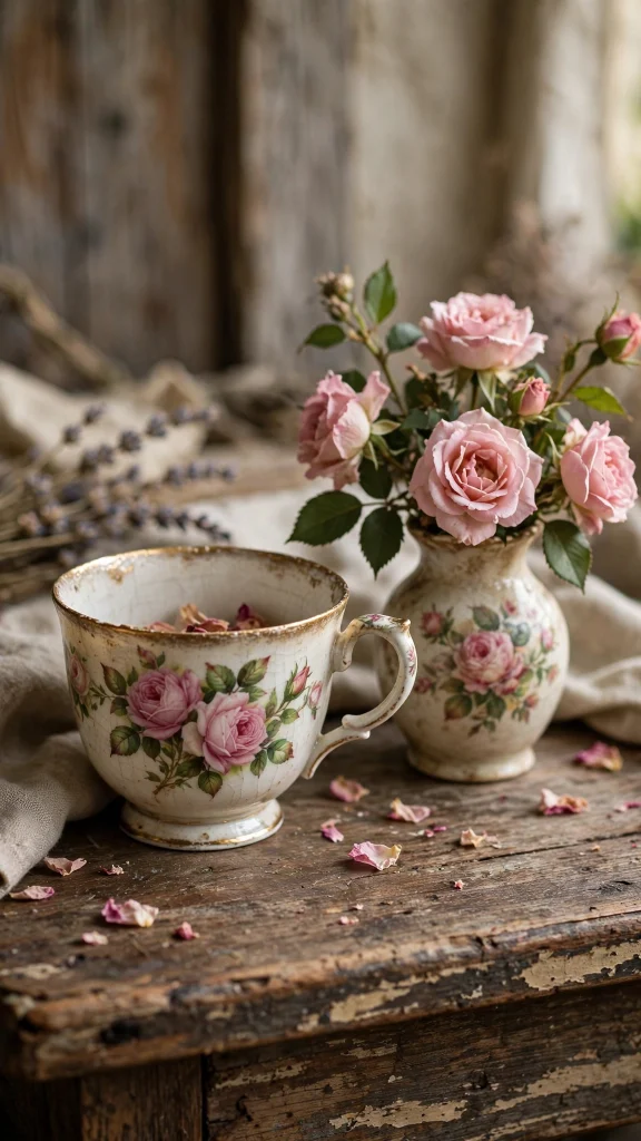 Wallpaper Backgrounds Aesthetic Vintage: 17 Retro Picks 8 Antique porcelain teacup with painted roses wallpaper backgrounds aesthetic vintage