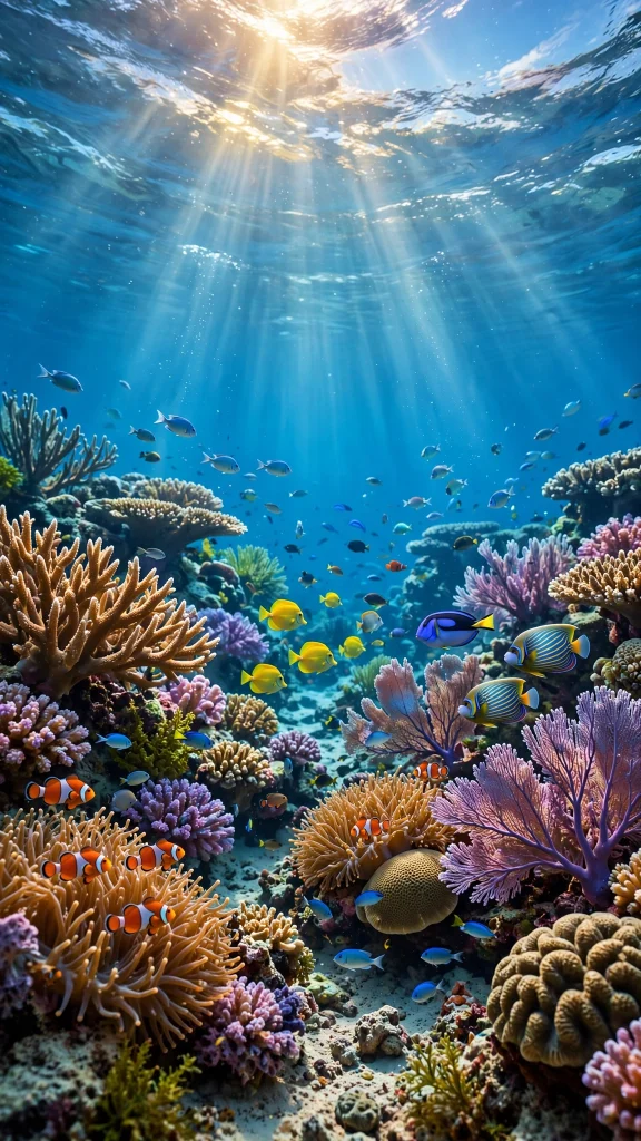 Wallpapers HD: 17 Stunning High Definition Picks 14 Vibrant underwater coral reef with tropical fish wallpapers hd